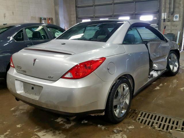 1G2ZH361784282339 - 2008 PONTIAC G6 GT SILVER photo 4