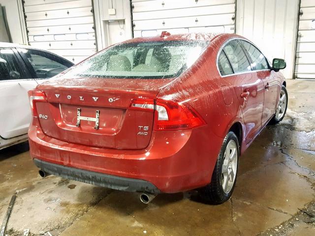 YV1612FH0D2185025 - 2013 VOLVO S60 T5 RED photo 4