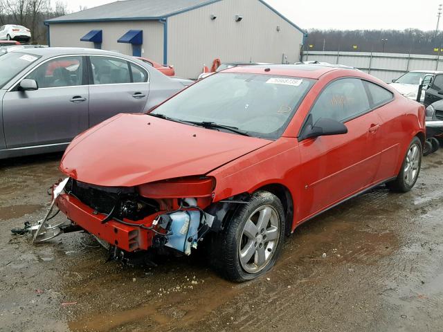 1G2ZH158864146432 - 2006 PONTIAC G6 GT RED photo 2