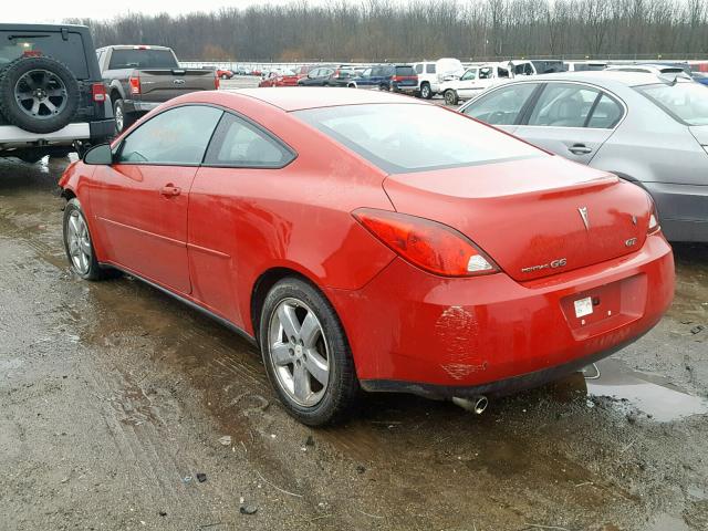 1G2ZH158864146432 - 2006 PONTIAC G6 GT RED photo 3