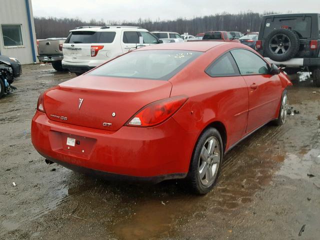 1G2ZH158864146432 - 2006 PONTIAC G6 GT RED photo 4