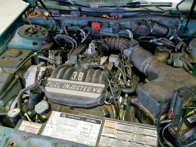 1MELM5341PA600056 - 1993 MERCURY SABLE LS BLUE photo 7