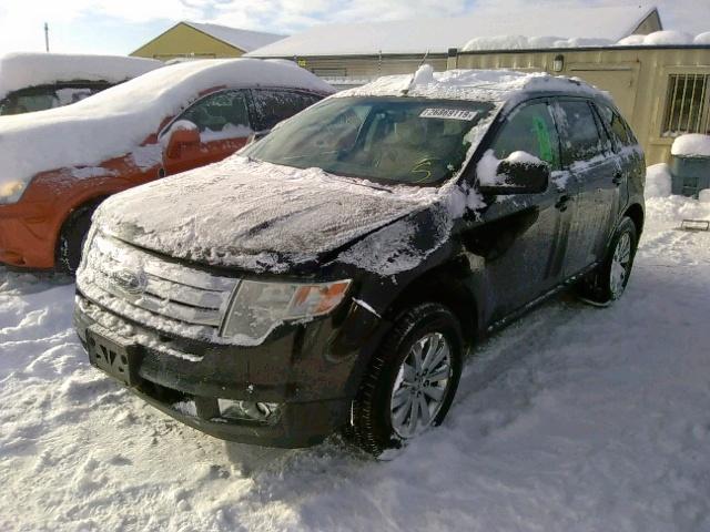 2FMDK48C89BB01702 - 2009 FORD EDGE SEL BLACK photo 2