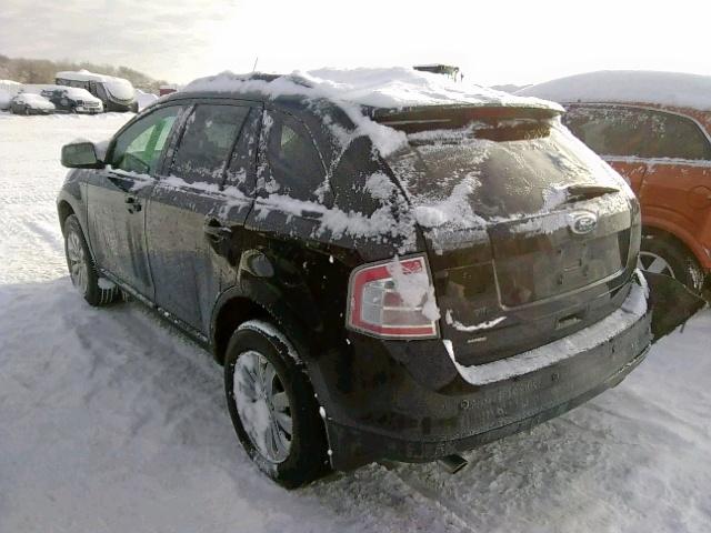 2FMDK48C89BB01702 - 2009 FORD EDGE SEL BLACK photo 3