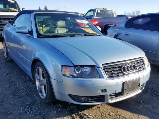 WAUAC48H64K018720 - 2004 AUDI A4 1.8 CAB BLUE photo 1