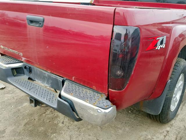 1GCDT136348128187 - 2004 CHEVROLET COLORADO RED photo 9