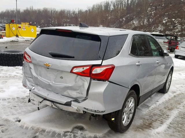 2GNAXUEVXK6119252 - 2019 CHEVROLET EQUINOX LT SILVER photo 4