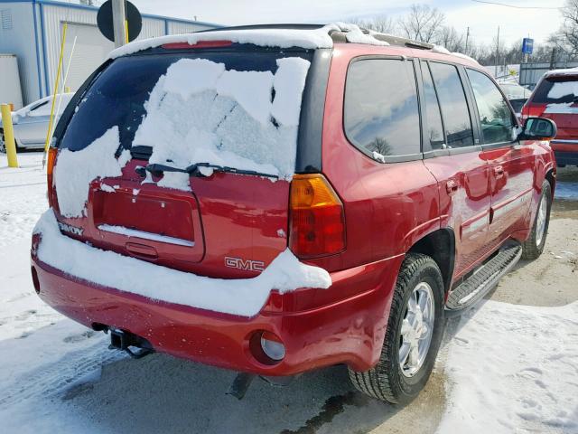 1GKDT13S532342228 - 2003 GMC ENVOY RED photo 4