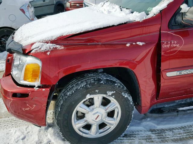 1GKDT13S532342228 - 2003 GMC ENVOY RED photo 9