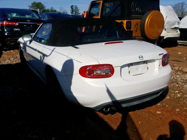 JM1NC2LF3D0228010 - 2013 MAZDA MX-5 MIATA WHITE photo 3