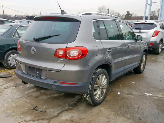 WVGBV75NX9W526231 - 2009 VOLKSWAGEN TIGUAN SE GRAY photo 4