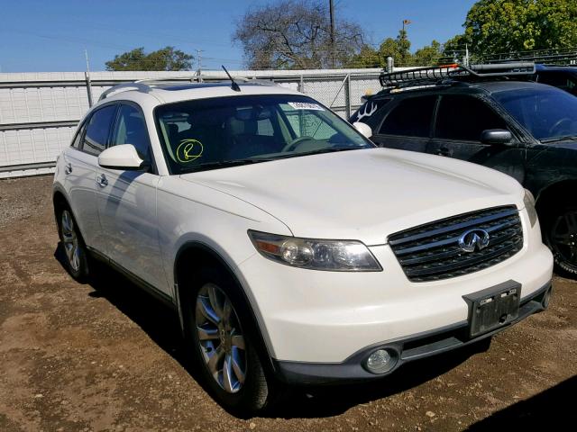 JNRAS08W85X218709 - 2005 INFINITI FX35 WHITE photo 1