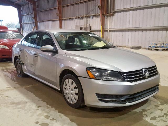 1VWAP7A38CC031658 - 2012 VOLKSWAGEN PASSAT S SILVER photo 1