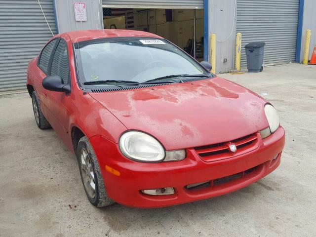 1B3ES56C12D657675 - 2002 DODGE NEON ES RED photo 1