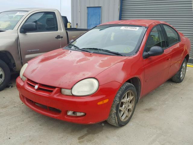 1B3ES56C12D657675 - 2002 DODGE NEON ES RED photo 2