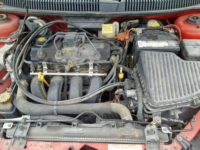 1B3ES56C12D657675 - 2002 DODGE NEON ES RED photo 7