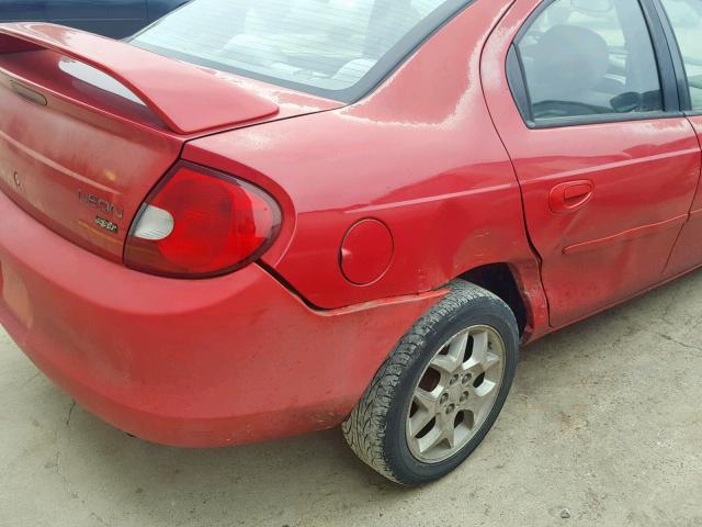 1B3ES56C12D657675 - 2002 DODGE NEON ES RED photo 9