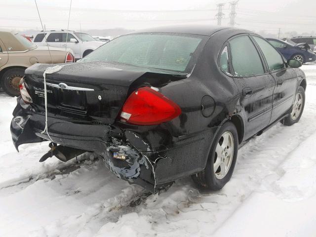 1FAFP55UX2G184314 - 2002 FORD TAURUS SES BLACK photo 4