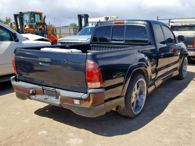 5TETU22N06Z204859 - 2006 TOYOTA TACOMA X-R BLACK photo 4