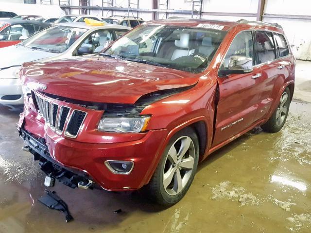 1C4RJFCG7EC384865 - 2014 JEEP GRAND CHER RED photo 2