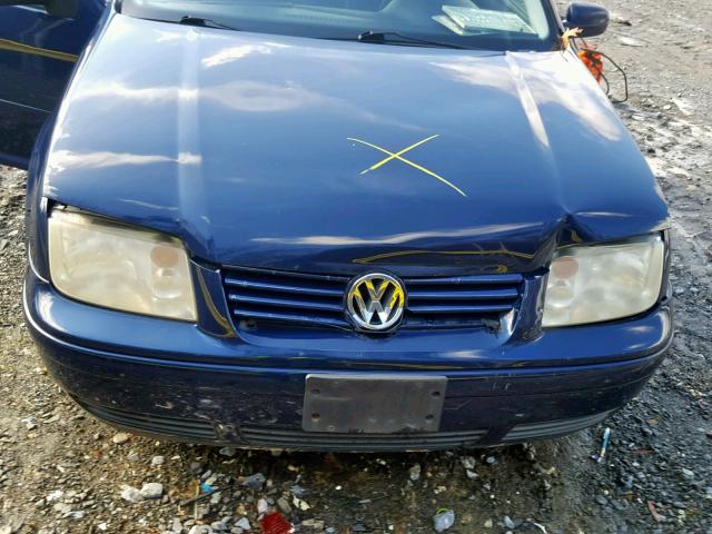 3VWRK69M03M039048 - 2003 VOLKSWAGEN JETTA GL BLUE photo 7