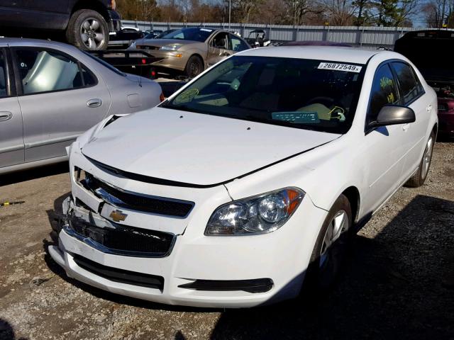 1G1ZA5EU7CF285559 - 2012 CHEVROLET MALIBU LS WHITE photo 2