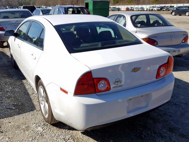 1G1ZA5EU7CF285559 - 2012 CHEVROLET MALIBU LS WHITE photo 3