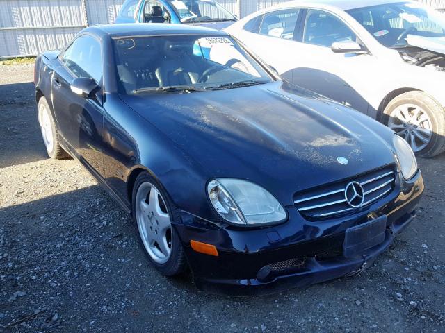 WDBKK65F21F209661 - 2001 MERCEDES-BENZ SLK 320 BLACK photo 1