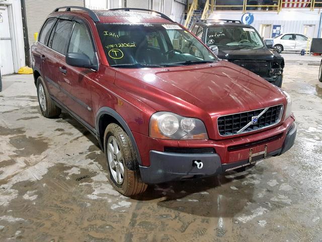 YV1CZ59H741121062 - 2004 VOLVO XC90 BURGUNDY photo 1