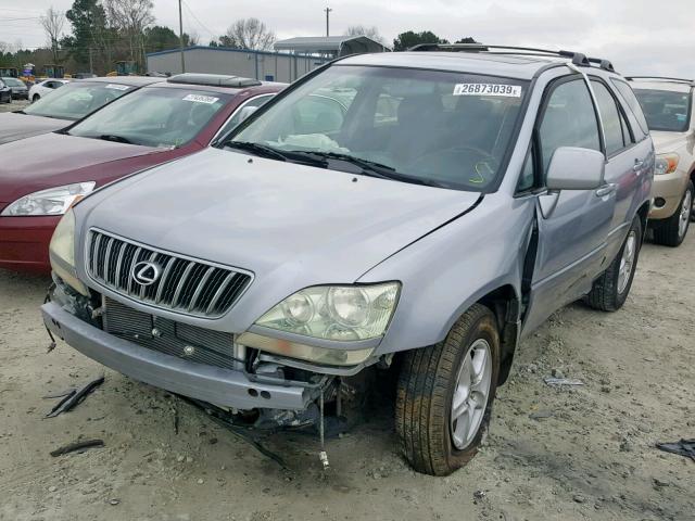 JTJGF10U010083448 - 2001 LEXUS RX 300 SILVER photo 2