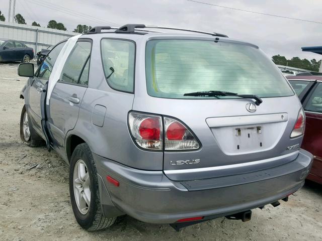 JTJGF10U010083448 - 2001 LEXUS RX 300 SILVER photo 3