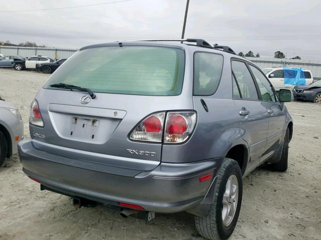 JTJGF10U010083448 - 2001 LEXUS RX 300 SILVER photo 4