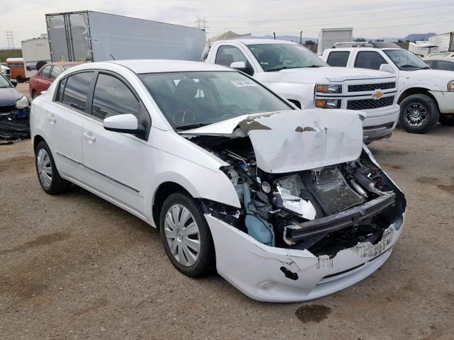 3N1AB6AP1CL742558 - 2012 NISSAN SENTRA 2.0 WHITE photo 1