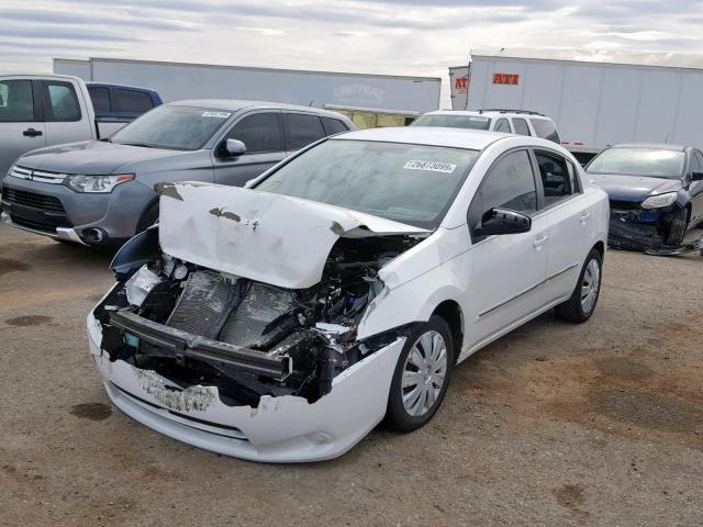 3N1AB6AP1CL742558 - 2012 NISSAN SENTRA 2.0 WHITE photo 2