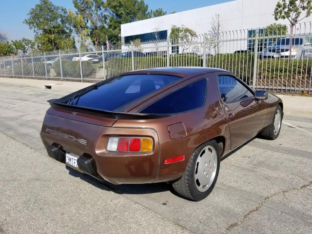 WP0JB0923FS860667 - 1985 PORSCHE 928 S BROWN photo 4