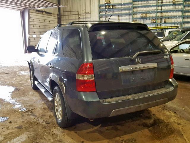 2HNYD18693H002619 - 2003 ACURA MDX TOURIN GRAY photo 3