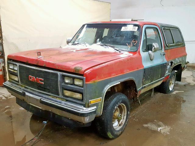 1GKEV18K5KF525062 - 1989 GMC JIMMY V15 RED photo 2