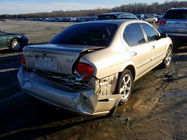 JN1CA31D81T607358 - 2001 NISSAN MAXIMA GXE TAN photo 4