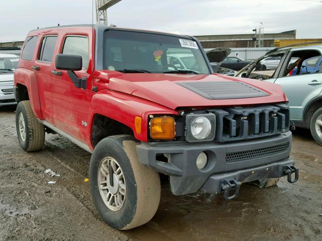 5GTDN136968106846 - 2006 HUMMER H3 RED photo 1