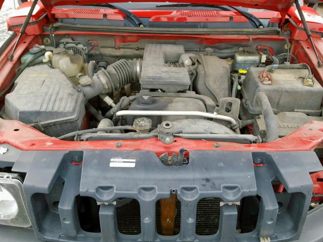 5GTDN136968106846 - 2006 HUMMER H3 RED photo 7