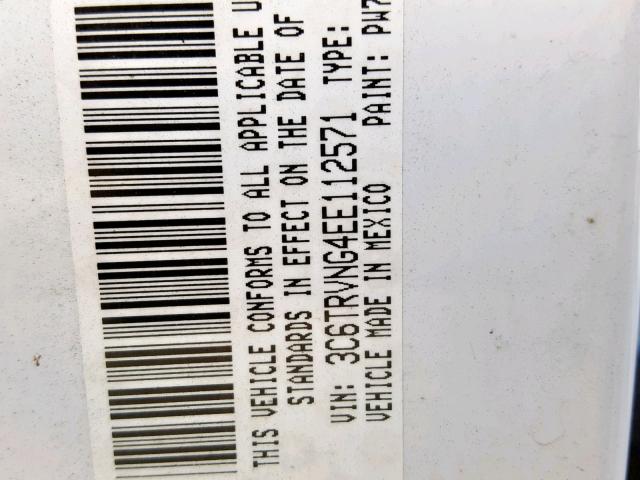 3C6TRVNG4EE112571 - 2014 RAM PROMASTER 白色 照片 10