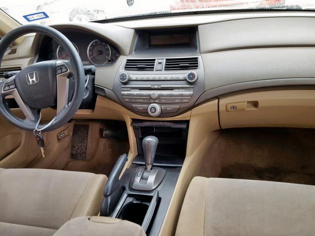 1HGCP26499A101948 - 2009 HONDA ACCORD LXP WHITE photo 9