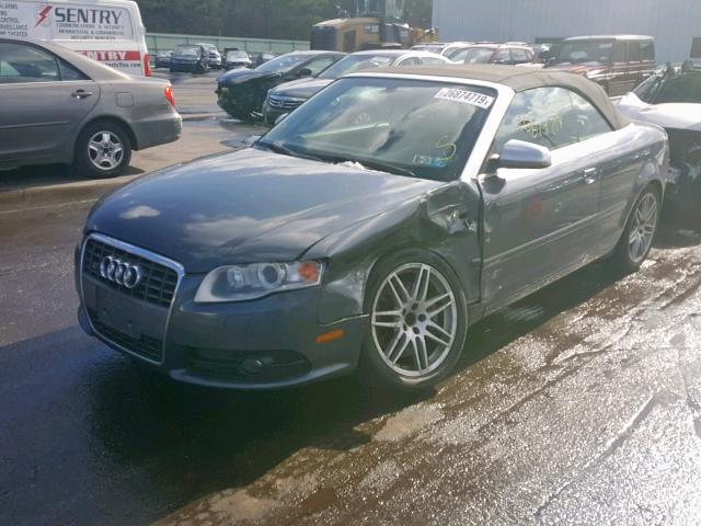 WUARL48H18K900103 - 2008 AUDI S4 QUATTRO GRAY photo 2