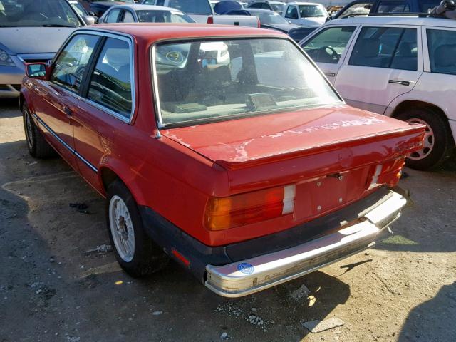 WBAAA1303H2327038 - 1987 BMW 325 IS RED photo 3