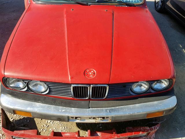 WBAAA1303H2327038 - 1987 BMW 325 IS RED photo 7
