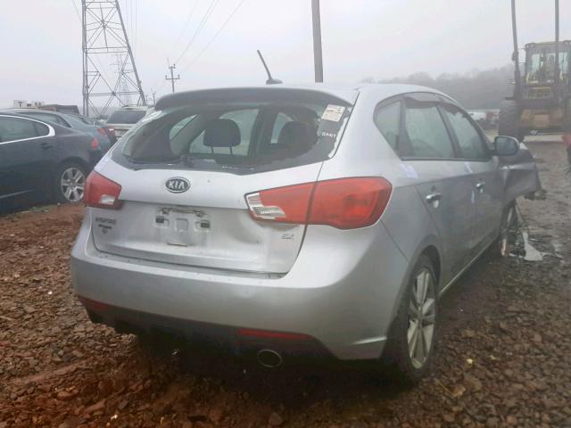 KNAFW5A38C5479254 - 2012 KIA FORTE SX SILVER photo 4