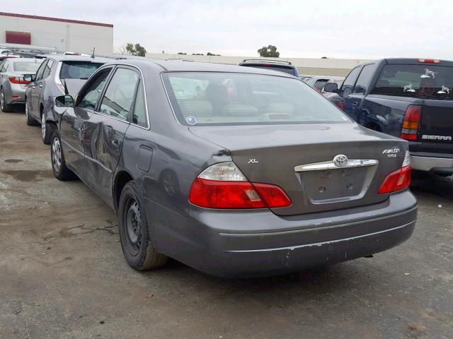 4T1BF28B33U318633 - 2003 TOYOTA AVALON GRAY photo 3