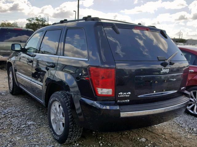 1J8HR58258C118740 - 2008 JEEP GRAND CHER BLACK photo 3