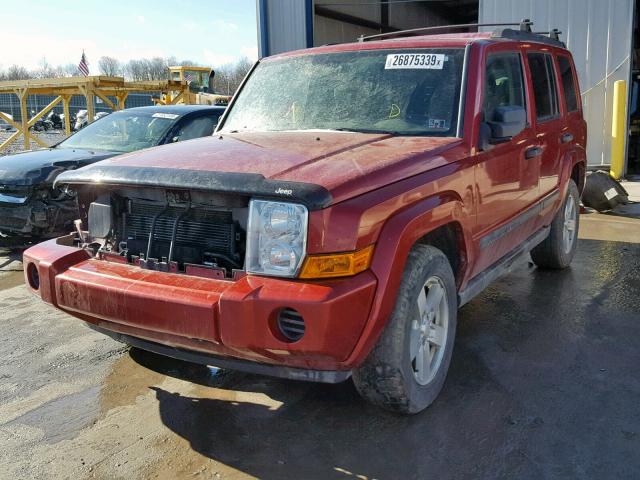 1J8HG48K36C141706 - 2006 JEEP COMMANDER RED photo 2