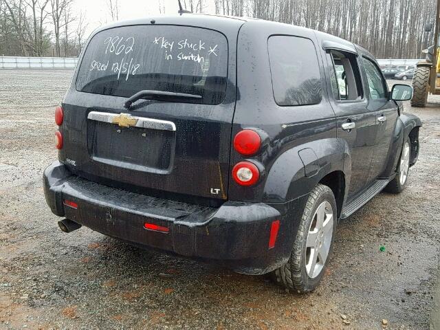 3GNCA53PX8S659862 - 2008 CHEVROLET HHR LT BLACK photo 4